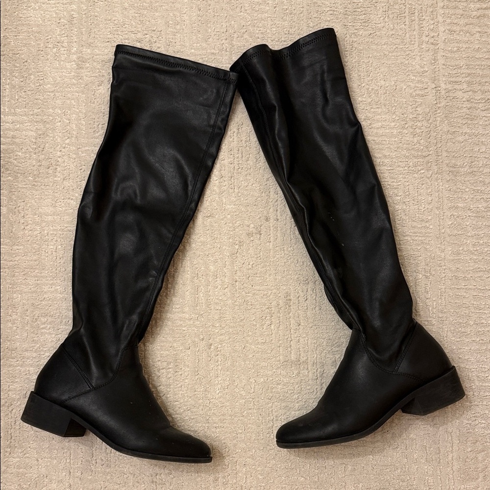 Steve Madden Black Over-the-Knee Boots